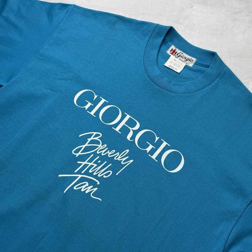 Vintage 90s Giorgio Armani Beverly Hills T-Shirt Short Sleeve Made in USA